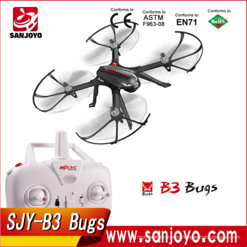 Lo nuevo MJX B3 Bugs 2.4Ghz 4CH Motor sin escobillas RC Dron Drone Plane con cardán y soporte de la cámara (sin cámara)